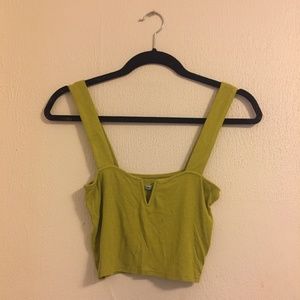 Chartreuse Crop Top